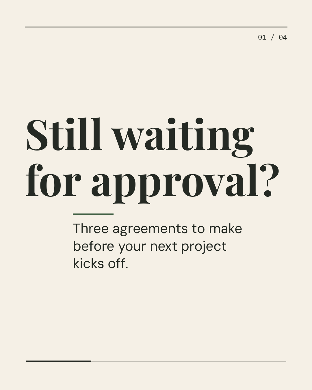Editorial carousel example, slide 1